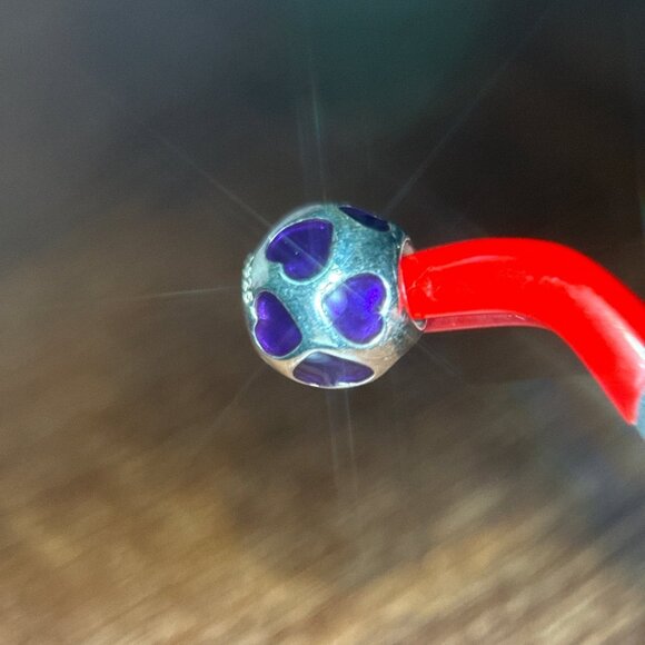 Pandora Purple Hearts Charm - Picture 4 of 4